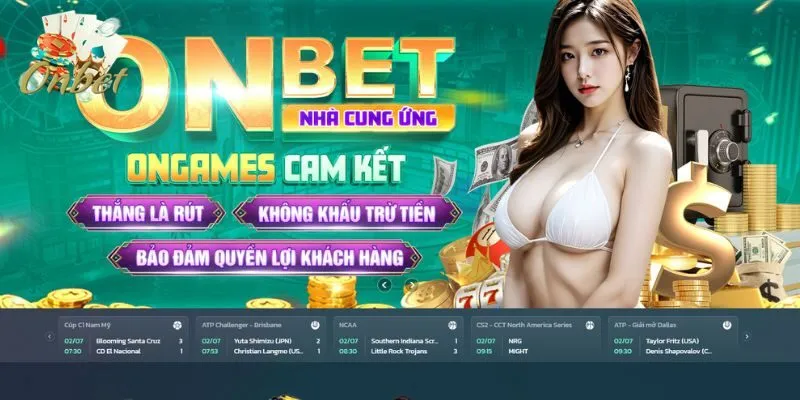 Tận hưởng kho game đồ sộ chỉ có tại Onbet 